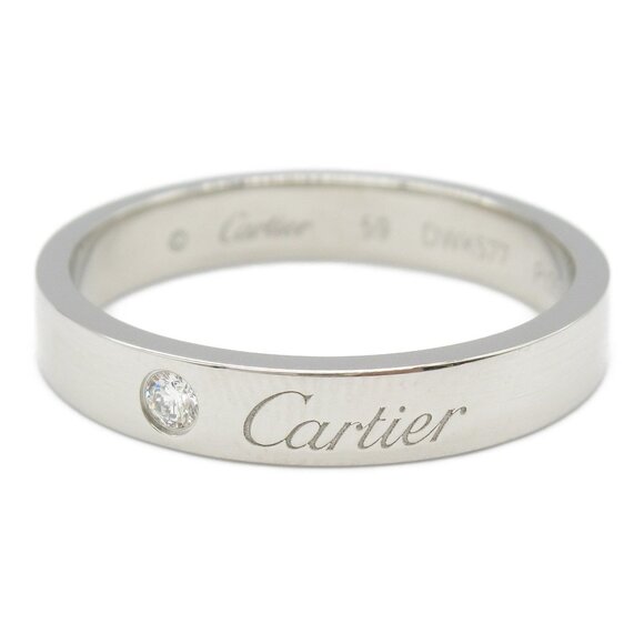 CARTIER Platinum Diamond Ring - Picture 2 of 7